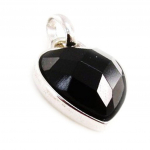 Les Tr&eacute;sors De Lily [F6322] - Pendentif Argent 'Coeur Linda' Noir must
