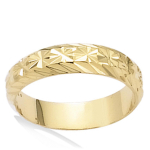 Bague plaqu&eacute; or 'Lien d'Amour' dor&eacute; - 4 mm 50 kuld