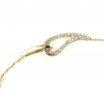 Les Tr&eacute;sors De Lily [L2007] - Bracelet Plaqu&eacute; or 'Sissi' blanc kuld
