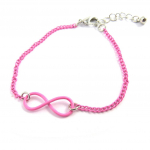 Les Tr&eacute;sors De Lily [M6174] - Bracelet 'Infini' rose Heleroosa