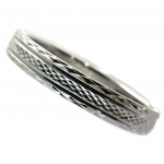 Les Tr&eacute;sors De Lily [P1953] - Alliance Argent 'Lien d'Amour' argent&eacute; (rhodi&eacute;) - 3 mm&hellip; 50 h&otilde;be