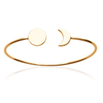 Les Tr&eacute;sors De Lily [Q8490] - kullatud k&auml;ev&otilde;ru  Soleil Lune  Golden - 58 mm - p&auml;ike 10 mm kuld