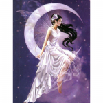 5D Teemanttikandid Moonlight Beauty Teemantmaal Ristpistes Rhinestone Mosaiic Decor 20X30CM