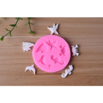 Marine seeria bio-r&auml;nidioksiidvorm DIY fondant tordi dekoorkrohv 1 roosa
