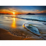 Teemantmaalid maastik p&auml;ikeseloojang ja rand ristpistes t&auml;ispisted kividega Inkrusteeritud tikandid K&auml;sit&ouml;&ouml; 20X30CM