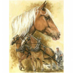 Teemanttikandid hobused pildid mosaiikkristallidest teemantmaali ristpistest 20X30CM