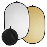 60 * 90 cm / 24 * 35 tolli fotograafia valguse reflektor 7-&uuml;hes (l&auml;bipaistev, h&otilde;bedane, kuldne, valge, must, 2-in-1