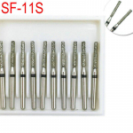 10 tk Hambaravi Teemant Burs Drill Poleerimine Silendav Valgendamine Super Coarse FG 1,6 mm Kiire k&auml;siinstrumendi SF-11S jaoks