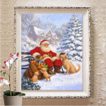 5D DIY teemantmaalipuu t&auml;isruudukujuline teemanttikandiga k&auml;sit&ouml;&ouml;komplekt Kodukaunistuse kingitus Full Round 20X30CM