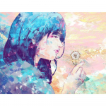 Teemanttikandid V&otilde;ilill T&uuml;druk t&auml;isruudu/&uuml;mmargune Uus saabumine 3D DIY Teemantmaal Anime T&uuml;druku pilt Rhinestone'i seinakunstist Full Round (20X30CM)