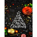 5D teemantmaali j&otilde;ulupuu t&auml;ispuur DIY teemanttikandid tahvel pilt kivist maastikust seinakunstist Full Round 20X30CM punane