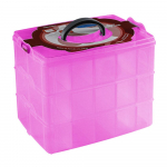 3 kihti 30 v&otilde;rega eemaldatav hoiukast Kodukorraldus plastkarp roosa