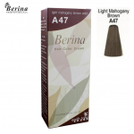 BERINA HAIR COLOR CREAM P&uuml;siv&auml;rv A1-A47 60 g. - Tai A47 Light Mahogany Brown