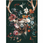 Maastik 5D DIY Teemantmaal T&auml;iskandiline/&uuml;mmargune puur Multikas Loomade Teemanttikandid Ristpistes Kodukaunistuse kingitus Round 20x30cm valge