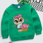 Armas multikas &ouml;&ouml;kulli mustriga kampsun poistele, t&uuml;drukutele, lastele, s&uuml;gistalvine vabaaja multifilmi pulloverid v&auml;lisr&otilde;ivad 90 roheline