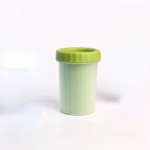 Koera kassi k&auml;papuhastustass Kaasaskantav lemmikloomade jalgade pesumasin Pehme silikoonist jalapesuvahend Kutsikas Kassipoeg m&auml;&auml;rdunud k&auml;pa puhastustass roheline