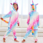 Kigurumi Onesie Kids Unicorn Pidžaamad Lastele Loomad Multikad Liiprid Beebi kost&uuml;&uuml;m Talvine T&uuml;drukud Licorne Jumspuit 8t
