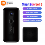 Xiaomi Smart Doorbell 3 kodu juhtmevaba turvakaamera 2K &uuml;liselge infrapuna &ouml;&ouml;n&auml;gemine 180&deg;