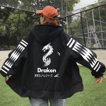 Meeste ja naiste mood Anime pulloverid jakk-mantel Cosplay Gambar Valhalla t&otilde;mblukk Anime kapuuts Mood vabaaja t&otilde;mblukuga topid 4XL