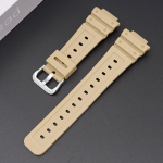 16 mm silikoonist kellarihm Casio jaoks DW-6900/GW-M5610/DW-5600E Pehme TPU v&auml;rviline kellarihm must randmepaela asendusk&auml;ev&otilde;ru Silver Buckle