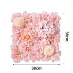 1 tk 38x38cm siidist roosi lilled 3D taustadekoratsiooniga seina pulmakaunistus Kunstlilledega seinapaneel kodukaunistuseks taustadekoratsioonid beebidu&scaron;&scaron; Pink