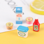 5 tk 1:12 minitoidu mini-tomatikastmega j&auml;&auml;jogurt-nukud k&ouml;&ouml;gim&auml;nguasja nukumaja 5Pcs/Set