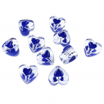 10 tk akr&uuml;&uuml;list kahepoolne tilk&otilde;li l&auml;bipaistev mood s&uuml;da lahtised helmed DIY ehtetarvikud k&auml;ev&otilde;ru k&otilde;rvar&otilde;nga valmistamiseks tumesinine v&auml;rv