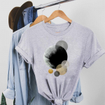 Akvarell Geomeetriline 90ndate Sweet Tee Top Mood T-s&auml;rk Riietus Stiil Trend vabaaja L&uuml;hikeste Varrukatega Naiste Prindiga Naiste Graafiline T-s&auml;rk S