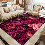 3D roosiline lillevaip suurde elu- ja magamistuppa 160x200cm 1pcs