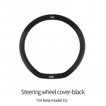 For Tesla Model 3/Model Y steering wheel cover Suede Leather Steering wheel non-slip breathable car 01