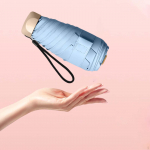 Protection Umbrella with Case 2 in 1 Function Collapsible Small Easy to Storage for Men and