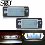 2tk No Canbus valge LED numbrim&auml;rgi valgustus numbrituli Opel Vectra C universaalile 2002 2003 2004 2005 2006 2007 2008