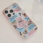 Ins Bear Imd Shell lillesildi kest iPhone 13 12 Promax 14 Pro Max 11 Cartoon Art k&auml;ev&otilde;ru telefoni &uuml;mbrise tagakaas For iphone 14promax
