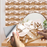 10 tk/komplekt harumustriga plaadid kleebis kraanikauss vannitoaklaas v&ouml;&ouml;koht l&auml;ikiv pind veekindel koorimis- ja kleepuva kunstiga tapeet 10cmX20cmX10pcs