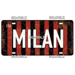 [SQ-DGLZ] Itaalia linna numbrim&auml;rk metallist silt Vintage tahvel Plekist silt seinakaunistus baaride sisustus DULIN/ROMA/MILANI lipuplakat 15x30cm