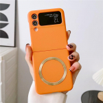 Magnetiline juhtmevaba laadimis&uuml;mbris Samsung Galaxy Z Flip 3 4 / Galaxy Z Fold 3 4 jaoks, mis &uuml;hildub Magsafe Card Wallet p&otilde;rutuskindla k&otilde;va tagakaanega For Samsung Z Flip 4