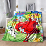 Candy Candy Anime isikup&auml;rastatud soe pl&uuml;&uuml;s hubane kodune tekk voodiks Mugav diivan kerge tekk 75x90cm