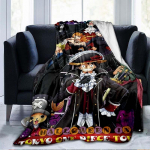 Anime &uuml;hes t&uuml;kis 3D prinditud flanelltekk Diivani tekikate Reisimine lapse voodipesu Palus flanelltekk 150x200cm
