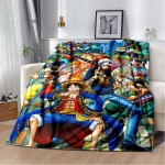 Anime &uuml;hes t&uuml;kis 3D prinditud kunst fliisist tekk vooditele Matka piknikule paks tekk Moodne voodikate fliisist tekk 150x180cm