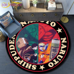 Anime Naruto &uuml;mmargune vaip, mood multifilmi pildid, prinditud &uuml;mmargune ala Vaibad salong magamistoa p&otilde;randamatt libisemisvastane 60cm