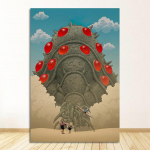 Of The Wind Anime l&otilde;uendiplakati seinakunst, raamita stuudio Ghibli Nausicaa The Valley Ilma raamita 21*30cm