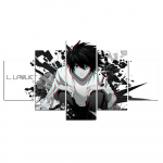 suured seinapildid5 tahvelmaal Death Note plakat must valge jaapani anime koomiksiplakat Prindi raamitud jaani l&otilde;uend F1927 20x35cm*2 20x45cm*2 20x55cm*1