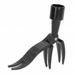 1 tk p&uuml;stine k&auml;sitsi rohimise tera, 4 k&uuml;&uuml;nega t&ouml;&ouml;riist aia rohimiseks kaasaskantav korjaja must