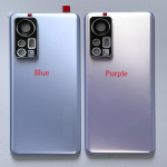 Xiaomi Mi 12 MI12 aku tagaukse korpuse jaoks + kleebis Xiaomi 12 Mi 12 jaoks keskmine raam + k&uuml;lg Blue No Cam Frame