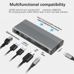 Nvme Ssd jaotur, Usb C jaotur, t&uuml;&uuml;p C 3.1 kuni M.2 Nvme Ngff Hd 4k 1000m lan 10gbps M.2 Ssd &uuml;mbris korpus USB C jaotur Macbookile 6 in 1 NVMe Case Hub