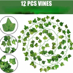 12 pakki Ivy Garlandi v&otilde;ltslehttaimed viinapuu rippuvad vanikud v&otilde;ltslehestikuga lilled koduk&ouml;&ouml;gi jaoks roheline