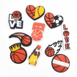 10 tk korvpalliseeria PVC-jalatsid kingade kaunistamiseks 10pcs