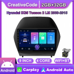 9-tolline Androidi autoraadio Carplay jaoks Hyundai IX35 Tucson 2 LM 2009-2015 auto multimeedia videopleier GPS-navigatsioon WIFI 2+32GB 2+32GB