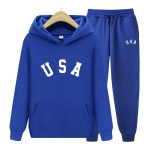 Meeste Naiste Hoodid Trennidressid Jogger Hoodies Komplektid Mehed Naised USA Prinditud dressipluus T&auml;navar&otilde;ivad Spordi&uuml;likond lahtised topsid &Uuml;ler&otilde;ivad S