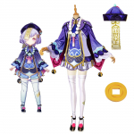 Qiqi Cosplay Kost&uuml;&uuml;m Kingad Eritellimusel Valmistatud T&auml;iskomplekt Qiqi Armas Cosplay R&otilde;ivad L-(Suit+Wig+Hat)